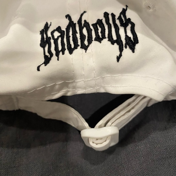Yung Lean Sadboys Bladee Drain Gang Gravity Boys Shield Gang Sad Face Hat White - Picture 3 of 5